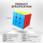 3 Pack Qiyi Speed Cube Smooth Magic Puzzle Twist Gift Toy 3x3x3 Stickerless Cube