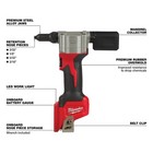 Milwaukee M12 Cordless Rivet Tool  Tool Only  Model  2550-20