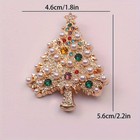 Colorful Christmas Tree Brooches Women Fashion Xmas Brooch D  cor Pin Party Gifts