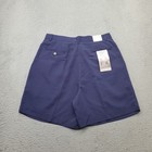 Page   Tuttle Golf Shorts Womens 14 Navy Pleated Front Relaxed Fit Performance