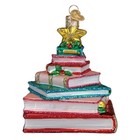 Old World Christmas Book Club Tree  32820  Glass Ornament W owc Box