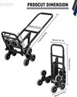 3 In 1 Folding Stair Climbing Cart Hand Truck Dolly 550 Lbs For Transport Moving