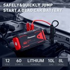 Povasee 3000a Car Jump Starter Booster Jumper Portable Power Bank Battery Charge