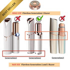 Finishing Touch Flawless Gen 2 Replacement Heads 4-pack 18k Gold Hypoallergenic