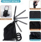 Folding Utility Shopping Cart With With Waterproof Bag 2 Wheels Easy Transport