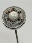 Fabulous Antique Mosaic Hat Pin  a643 