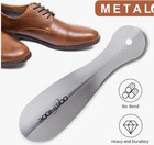2 Pack Metal Shoe Horn Small Shoehorn 7 5 Inch Travel Shoe Horns For Seniors Men