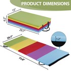 2 5  X 6  X 1 2  Gymnastics Mat Gym Folding Exercise Tumbling Yoga Mat 5 Colors