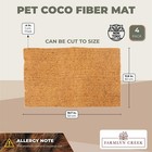 Farmlyn Creek Coco Fiber Substrate Mats For Small Pets  Natural Coir  4 Pack 