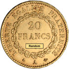 France Gold 20 Francs   1867 Oz  - Angel - Xf au - Random Date
