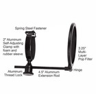 American Recorder 3 25  Broadcast recording Pop Filter With 2  Clamp