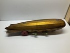 Antique 1930s Buffalo Toys Akron Zeppelin Pressed Steel Tin Blimp Airship Toy