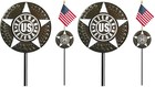American Veteran Grave Marker With Us Flag - 34  Cemetery Memorial Plaque  2 Pac