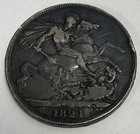 1821 King George Iiii Large Crown - Silver
