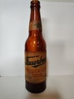 Vintage Fauerbach Badger Club Beer Bottle Madison  Wis  Paper Label 12 Oz 