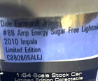 Dale Earnhardt Jr  88 Amp Sugar Free Lightning 1 64 Scale Free Shipping 