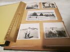 Vtg  B w Photo Album 1950s Family Vacation Golfing Horses Little Kids Scrapbook