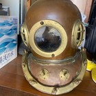 Vintage Antique Heavy Navy Divers Diving Helmet Marine Brass