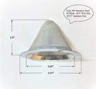 Cone-type Spark Arrestor Screen 2 8       By Rg Wire Mesh  1 Pc 