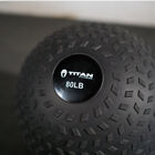 Titan Fitness 80 Lb Rubber Tread Slam Ball  Dead Bounce  13in Diameter