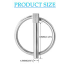 2 Pcs Heavy Duty Lynch Pin  Stainless Steel 3 16  X 1-1 4  Linch Pin With Ring F