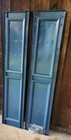 Raised Panel  indigo Blue  Vinyl Shutters - One Pair - G022