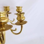 8 Arm Brass Candelabra With Center Candle Cup