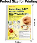 Stick And Stitch Water Soluble Embroidery Paper 8 5 X 11 4 Pack