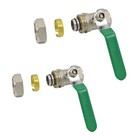 2pk-m8039 In Line Ball Valve For Maxline Rapidair Max Line Air Tubing Double 3 4