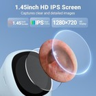 3 9mm Digital Otoscope W  1 45  Ips Screen 720p Hd Smart Visual Ear Camera Blue