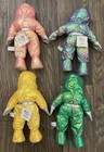 Intel Pentium Ii 13  Iridescent Bunny People 1997 Plush Toy Lot Of 4 Vtg