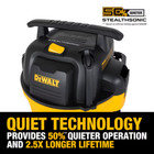 Dewalt Stealthsonic 9-gallons 5-hp Corded Wet dry Shop Vacuum With Accessories