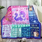 50 x40  Cat Blanket Kitten Throw Gifts For Cat Lovers Girls Cat Mom