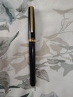 Platinum Black Plastic Fountain Pen With Gold Plated Medium Nib