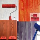 6pcs Wood Graining Tool Set Faux Wood Grain Roller Rubber Painting Tools Diy Wal