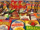 Old Baseball Cards Unopened Packs From Wax Box - Vintage 260 Card Lot