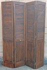 60 x79 5  Set Vintage Solid Wood Interior Bifold Doors Louver Closet Pantry Door