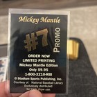 Mickey Mantle Hologram Promo Card New York Yankees Limited Printing