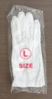 3 Pairs White Cotton Knit Parade Inspection Costume Gloves  Size L