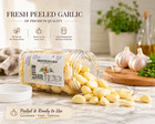 Fresh Peeled Garlic  Ready To Use  Refrigerated  Premium Quality  16oz
