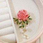 Retro Flower Crystal Pearl Brooch Pin Diy Bouquet Women Wedding Bridal Jewelry
