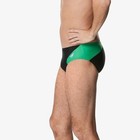 Speedo  Swim Brief  Powerflex Eco Revolve New Splice Black green  Mens Size 28 