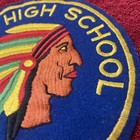 Vintage 1960 s Embroidered Piqua Ohio High School Band  7 1 2    Jacket  Patch