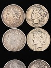 Roll 20 Morgan   Peace Silver Dollars - Pre 1935 Random Dates -  10 Fv -  a118 