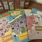 American Geographical Society Around The World Program  64 Books w cases tru-vue