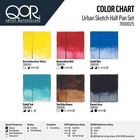 Golden Qor Mini  urban  6 Color 1 2 Pan Artist Watercolor Set   Free Shipping