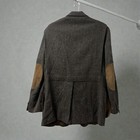 Vintage Eddie Bauer Harris Tweed Sport Coat Wool Shooting Hunting Jacket 42s Men