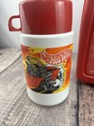 Vintage Hot Wheels Corvette Rat Rod Car Lunch Box Thermos 1999 Mattel Rare 