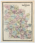 1870 Plan Of Worcester County Massachusetts Map  Original  14x11 