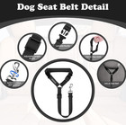 2-pack Dog Seat Belt Restraint Adjustable Nylon Car Headrest Safety Harness Pet 